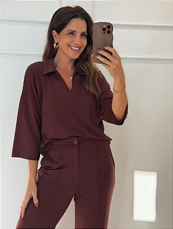 Conjunto Valentina Marrom