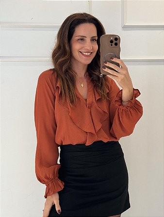 Camisa Laura Terracota