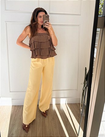 Calça Georgia Amarela