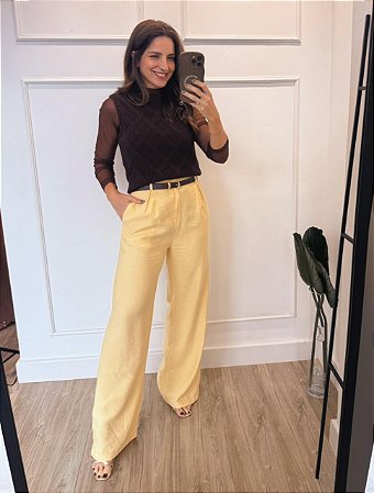Calça Georgia Amarela