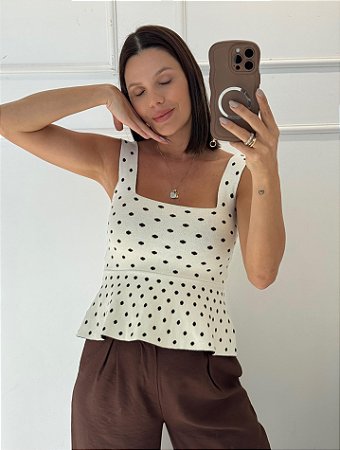 Blusa Lolla Poá Off