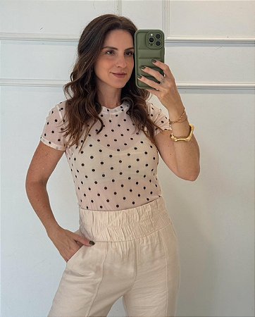 Blusa Babi Nude ( manga curta)