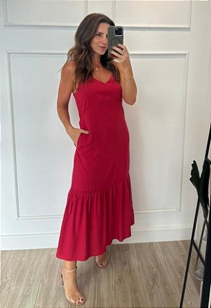 Vestido Rafaela Vermelho
