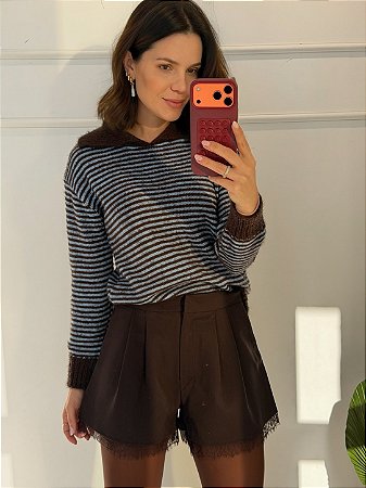 Short Barbara Marrom