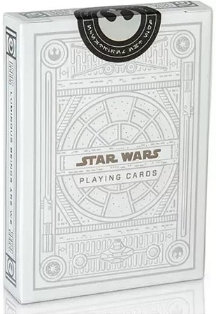 Baralho Premium Star Wars Silver Light Side Branco - Theory11