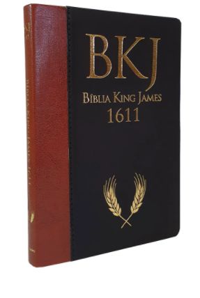 BÍBLIA SAGRADA | KING JAMES 1611 | ULTRAFINA AMPLIADA - MARROM COM PRETO