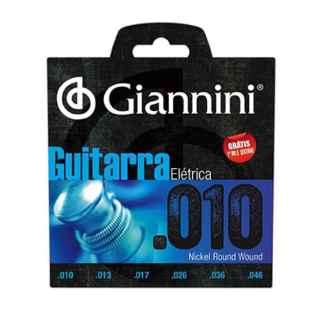 Encordoamento Para Guitarra GEEGST10 0.10 GIANNINI