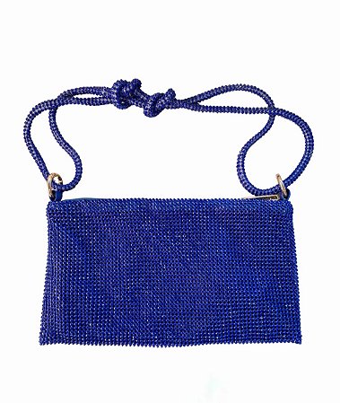 Bolsa Clutch azul brilante.