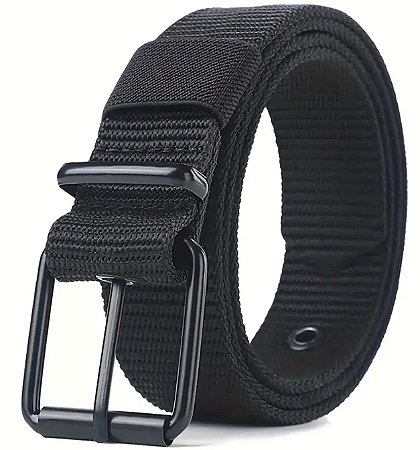 Cinto preto modelo militar