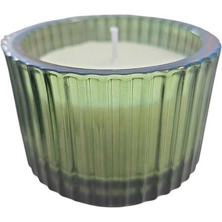 Vela artesanal cor verde