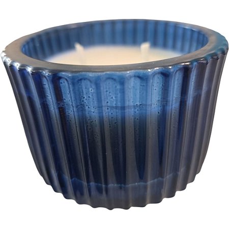 Vela artesanal azul