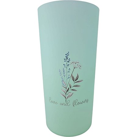 Vaso acrílico verde