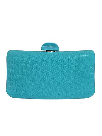 Bolsa Pequena com alça dourada.