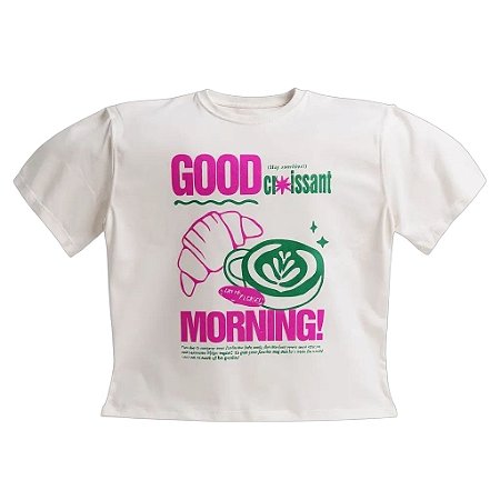 Camiseta off white -  good morning.