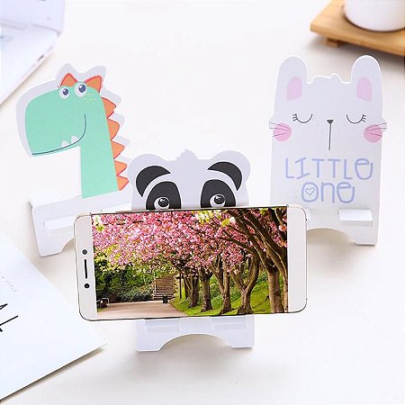 Suporte para Celular Tablet Gato Dinossauro Urso Panda