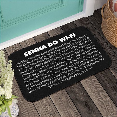 Tapete Decorativo Senha do Wi-Fi