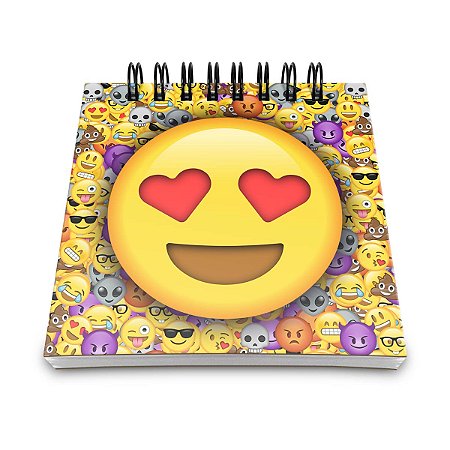 Bloco de Anotações Emoticon - Emoji Amor