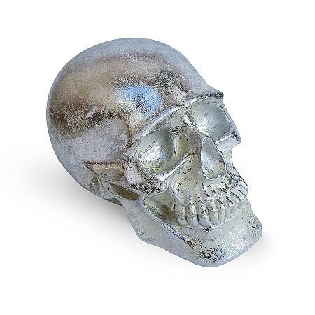 Cofre Crânio Skull - prata