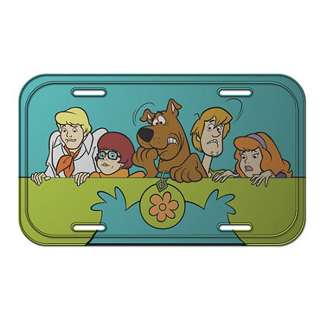 Placa de Metal Decorativa Scooby Doo