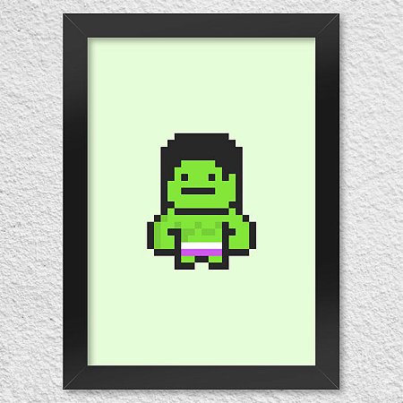 Poster com Moldura PixelHulk