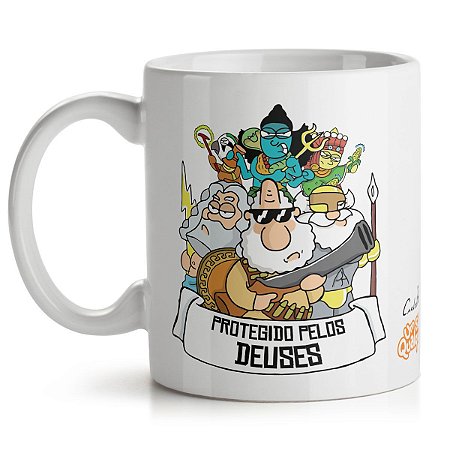 Caneca USQ Protegido Pelos Deuses