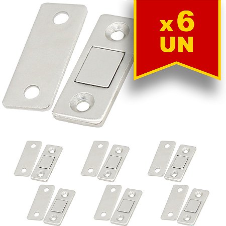 Kit 6 Fechos Magnéticos para Gavetas e Armários
