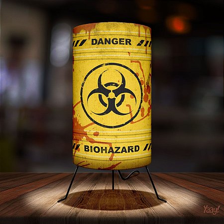 Luminária Yaay Barril Biohazard - Risco biológico