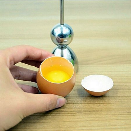 Abridor Fácil de Ovos em Aço Inox Cortador de Casca