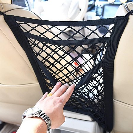 Tela Organizadora para Carro Rede Elástica Porta-Objetos