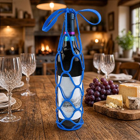 Suporte Bolsa para Garrafa de Vinho Porta-Copos em Silicone