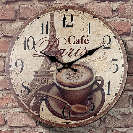 Relógio de Parede Café Paris