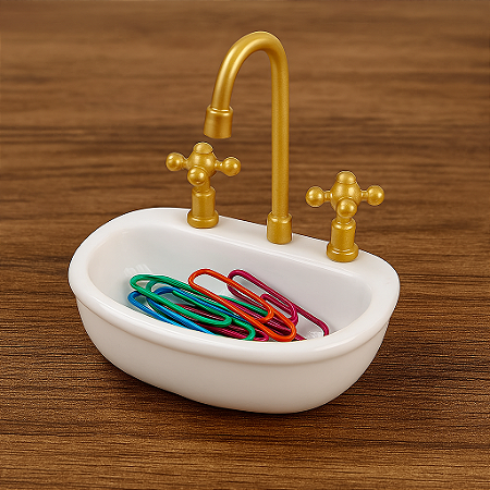 Porta Clipes Mini Pia Com Ímã Acompanha clipes