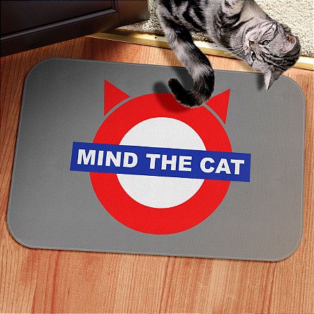 Tapete Decorativo Mind The Cat metrô de Londres