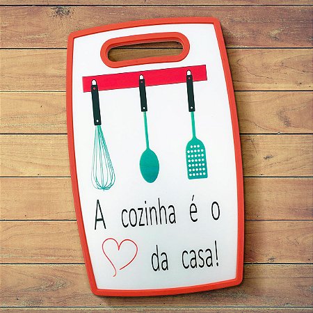 Tábua de corte a Cozinha é o coração da Casa