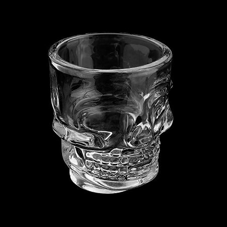 Copo de whisky Caveira Rock Style 265ml em vidro