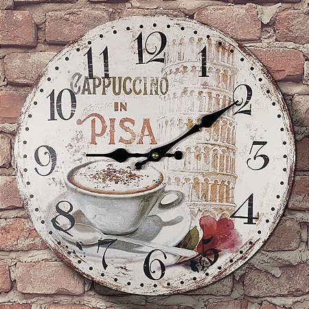 Relógio de Parede Cappuccino in Pisa