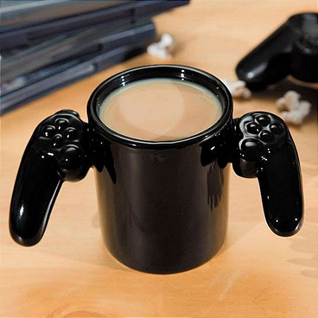 Caneca Gamer Controle Game Over - preta