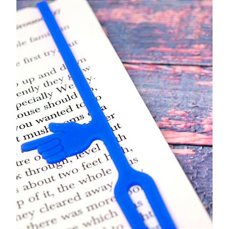 Marcador de Páginas com indicador de parágrafo - azul