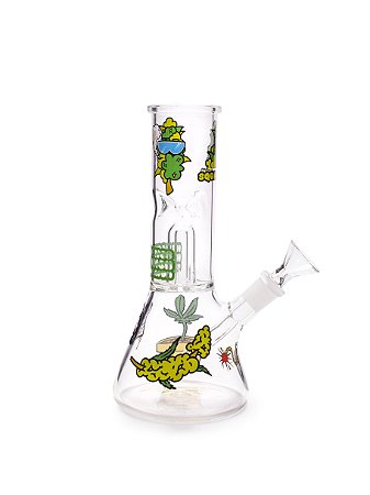 BONG ICE BONG PERCOLATOR STICKERS VERDE SQUADAFUM