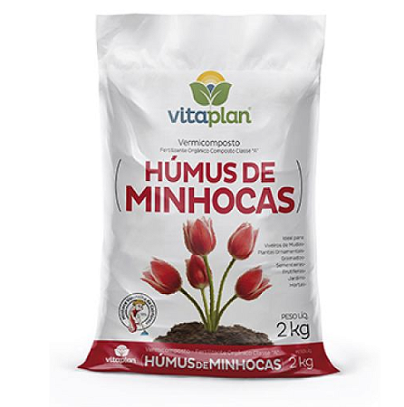 HUMUS DE MINHOCA 8,0 KG VITAPLAN