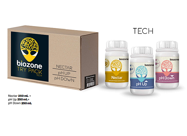 KIT BIOZONE TRY PACK TECH - CAIXA 03 FRASCOS