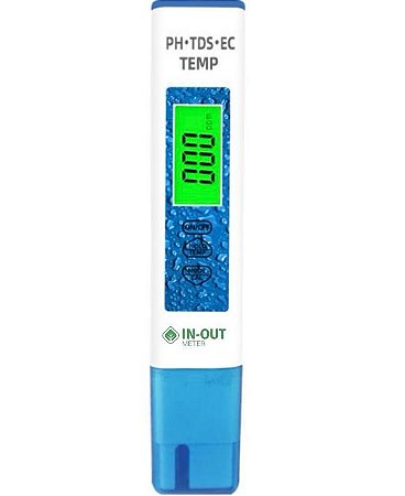 MEDIDOR DE PH EC E TDS COMBO BASIC IN-OUT METER