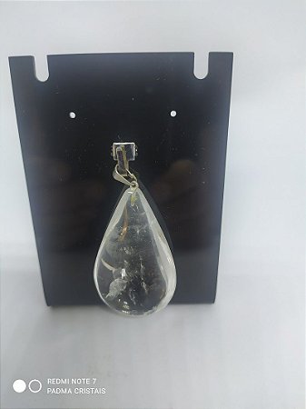 Pingente em Formato de Gota em Pedra 100PCento  Natural! Pedra do Pingente: Quartzo Cristal / Hialino