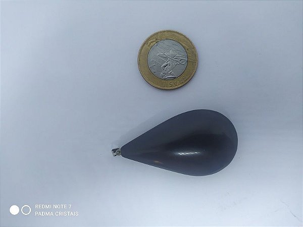 Pingente em Formato de Gota em Pedra 100PCento  Natural! Pedra do Pingente: Obsidiana