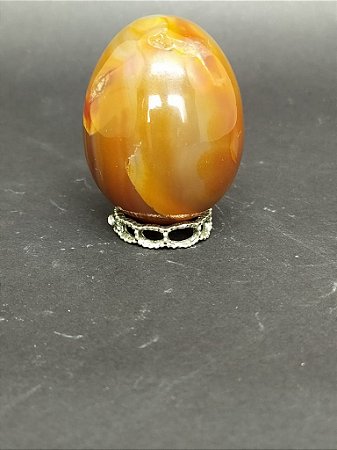 Yoni Ovo (Yoni EGG) de Agata Cornalina Sem Furo para Pompoarismo/Cristaloterapia - TAMANHO M