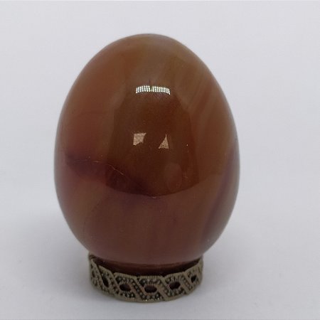 Yoni Ovo (Yoni EGG) de Jaspe Vermelho Sem Furo para Pompoarismo/Cristaloterapia - TAMANHO G