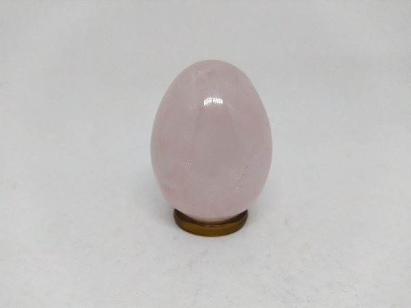 Yoni Ovo (Yoni EGG) de Quartzo Rosa COM Furo para Pompoarismo/Cristaloterapia GRANDE