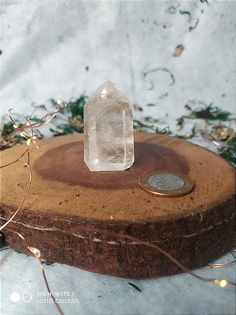 Ponta de Cristal Gerador - Cristal Hialino 43 Gramas - Sextavado