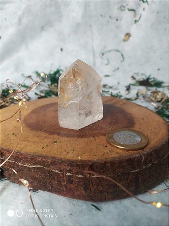 Ponta de Cristal Gerador - Cristal Hialino 78 Gramas - Sextavado