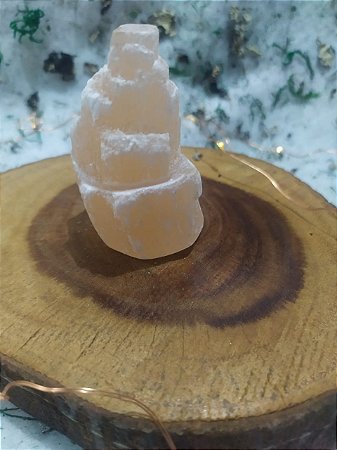 Catedral de Selenita Laranja Pequena - 6 Centimetros